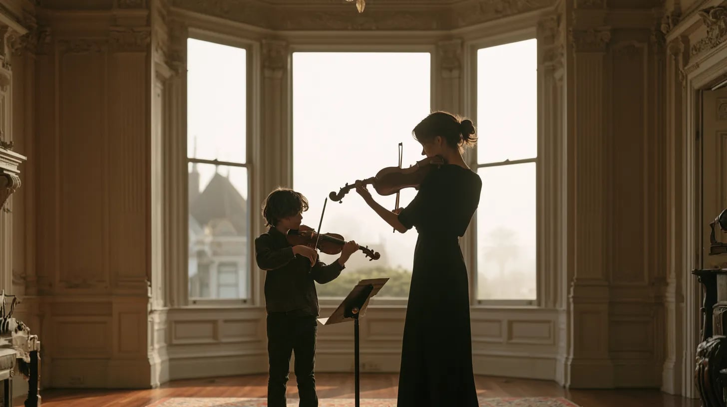 Music Lessons in the Sunset District, San Francisco