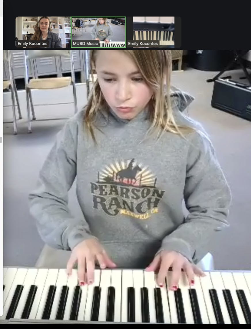 Lesson in progress